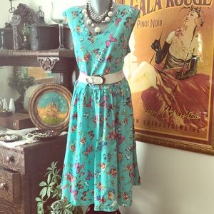 Lindy Bop butterfly full skirt dress